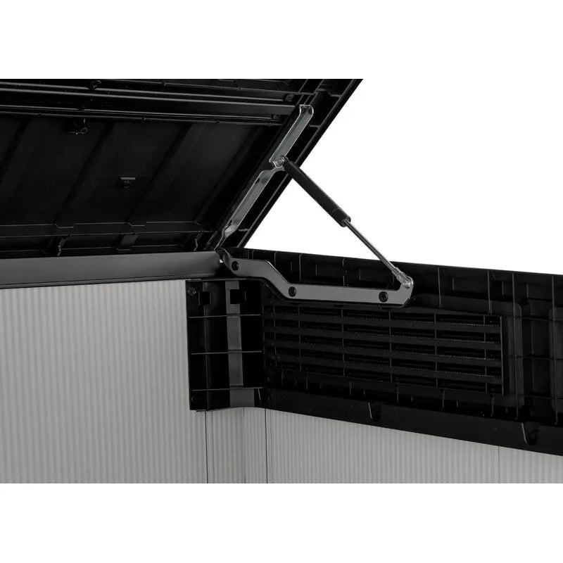 Premier Jumbo 4' 7.5" wide x 2' 8.3" deep resin horizontal trash shed