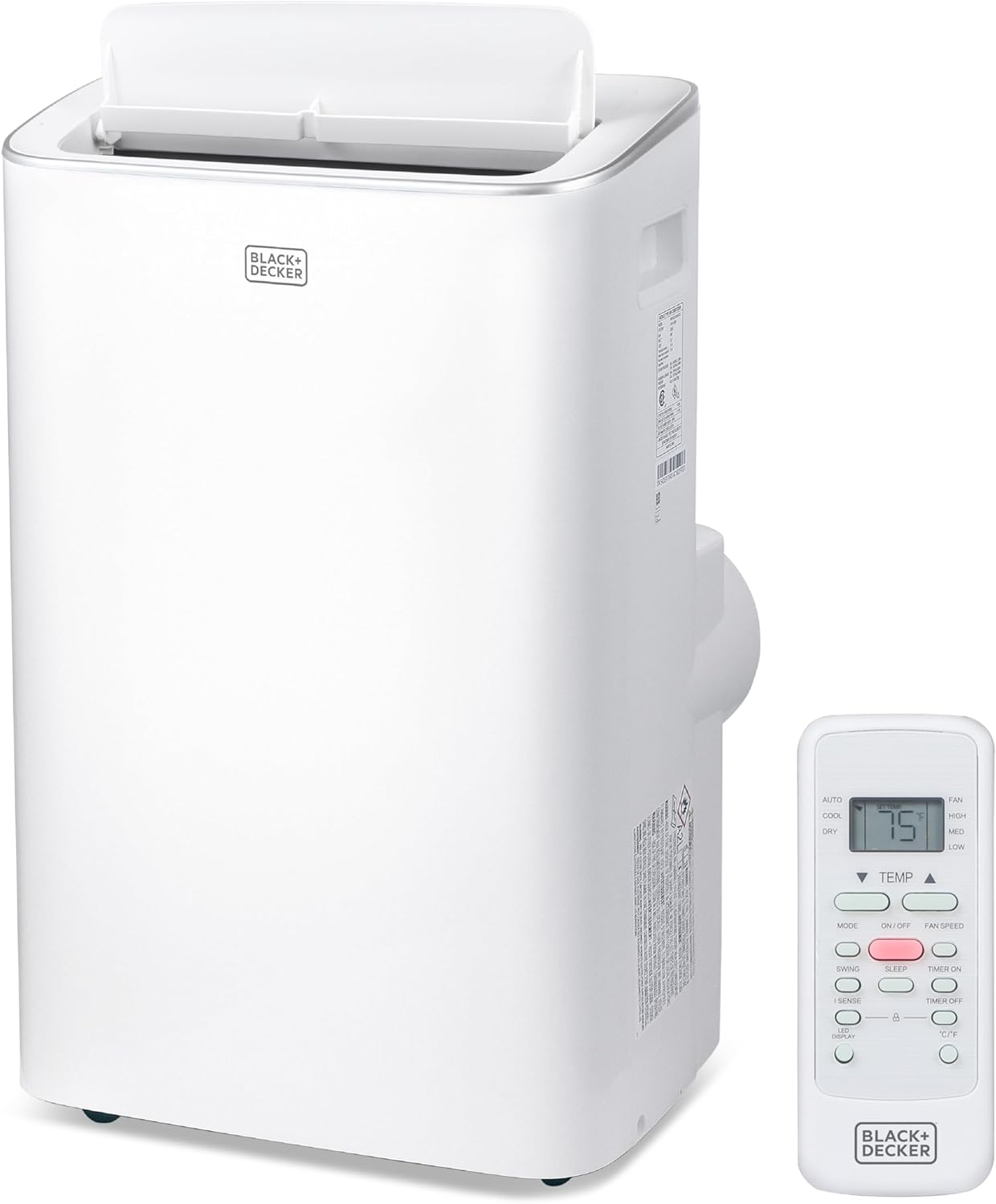 BLACK+DECKER Smart Portable Air Conditioner.12.000 BTU. for Rooms Up To 550 Sq. Ft.. Portable AC with Inverter Compressor & Window Kit.